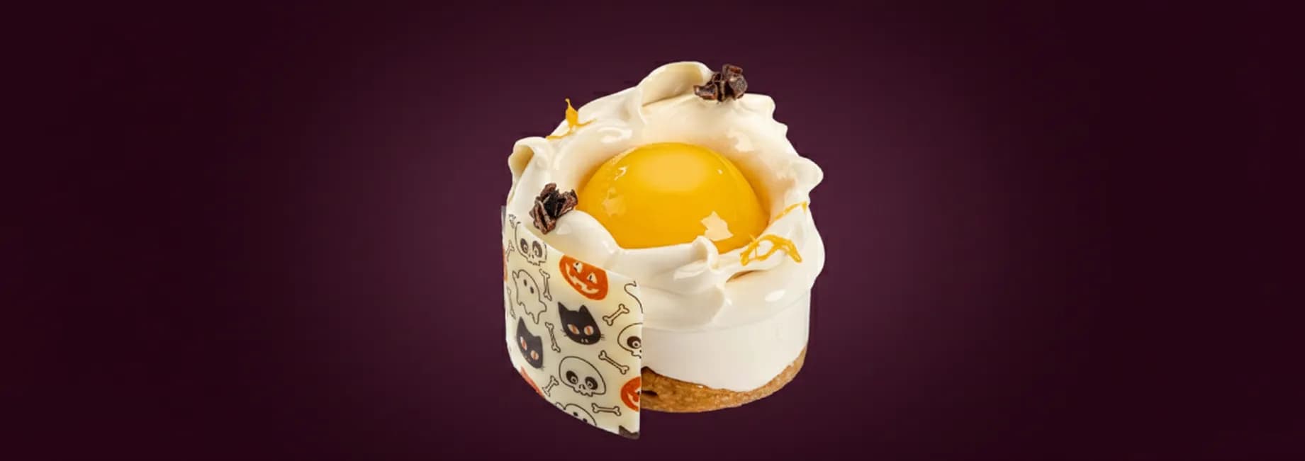 recipe image Десерт від Callebaut: Gold Chocolate / Mandarin / Pumpkin